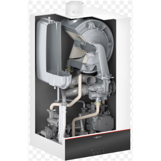 Viessmann Vitodens 100 Вт Конденсационный Комби 25 кВт+дымоход